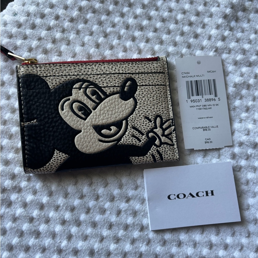 Coach Mickey Mouse Card Holder